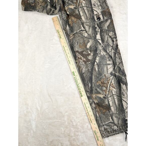 Liberty Camo Pants Men's 34 Regular Cargo Realtree Hardwoods 32 Inseam Hunting - Picture 5 of 6